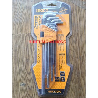 Bộ 9 chìa lục giác bông ingco hhk13092