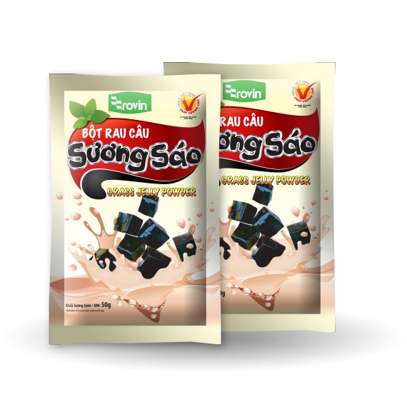 Bột Rau Câu Sương Sáo Đen Rovin Gói 50gr