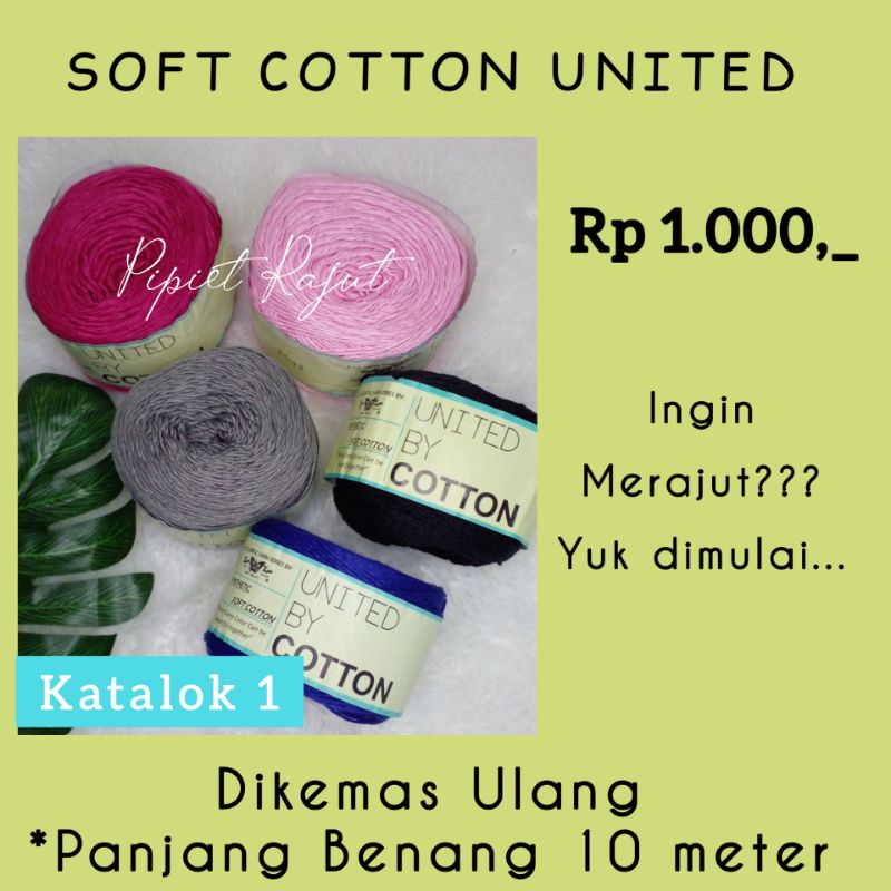 Sợi Bông Mềm Mỹ KATALOK 1 || Cuộn Len Sợi Cotton Mềm Mại || Gói Lại Trong Tủ Lạnh 10M