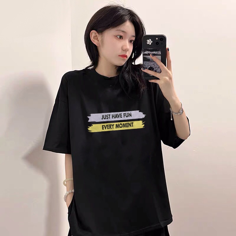 Áo thun tay lỡ nam nữ, áo phông unisex form rộng chất cotton mát mịn thấm hút mồ hôi in hình
