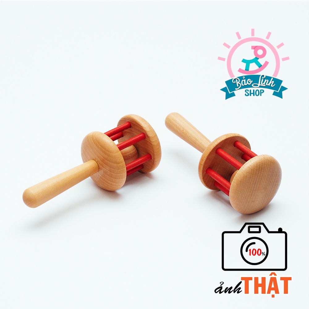 Đồ chơi cho trẻ sơ sinh 4-6 tháng - Xúc xắc lồng cầm tay cho bé tập cầm nắm, phát triển ĐA GIÁC QUAN