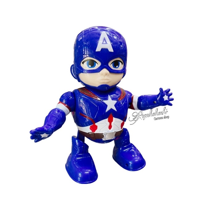 Lồng Đèn Trung Thu Pin Captain America/Iron Man Có Đèn Nhạc Cho Bé