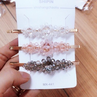 Set 3 cặp tóc pha lê sang chảnh