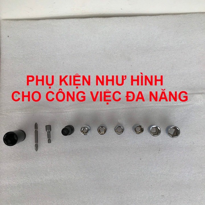 [Có giá sỉ] Máy vặn ốc bulong, máy siết ốc bulong KÈM BỘ ĐẦU KHẨU MỞ ỐC _ DEWALT 99V