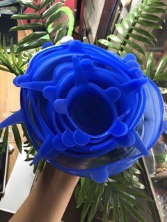Bộ 6 nắp silicon đậy thức ăn
