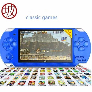 Máy chơi game cầm tay 4 nút X6 màn hình 4.3 inch chơi 1000 game thùng-NES-SNES-GBC-GBA-SMC (mới full box)