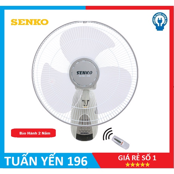 [Mã ELMS5 giảm 7% đơn 300K] Quạt Treo Tường Điều Khiển Từ Xa SENKO TR1628- 47w- Bảo Hành 2 Năm