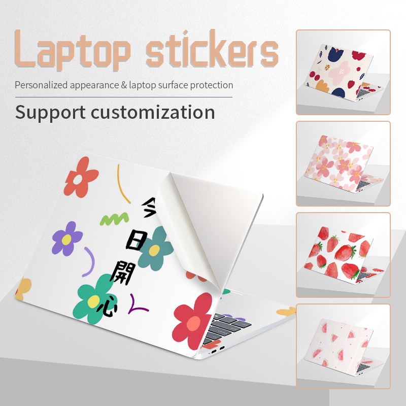 2 pcs decal skin laptop miếng dán máy tính Trái cây mùa hè for acer macbook hp asus dell