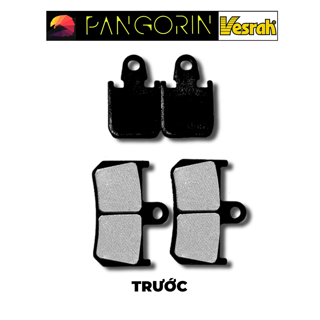 Vesrah - Bố thắng Má Phanh cho xe phân khối lớn mô tô Yamaha R1 2006-2014 bán kim loại Resin