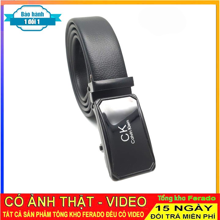 Dây thắt lưng nam da thật thời trang [CÓ VIDEO]