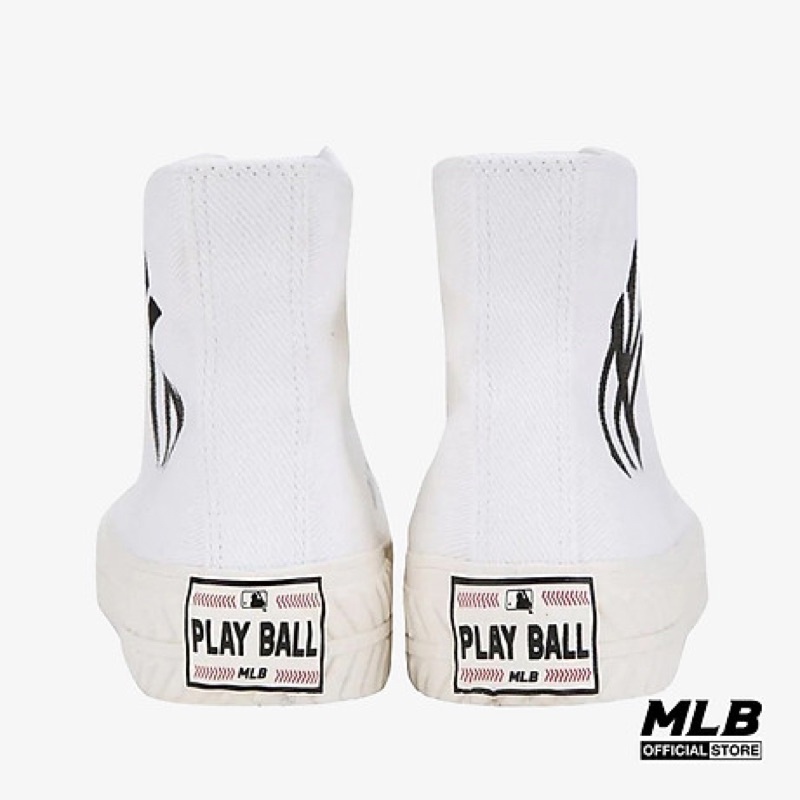 Giày thể thao sneaker MLB cổ cao Playball Origin Hi màu Trắng