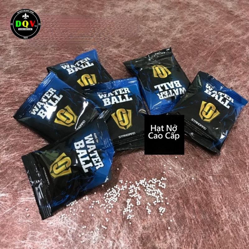 Gói 10.000v Hạt Nở trang trí WATERBALL  7mm - 8mm màu trắng cứng xuất xứ Nhật Bản