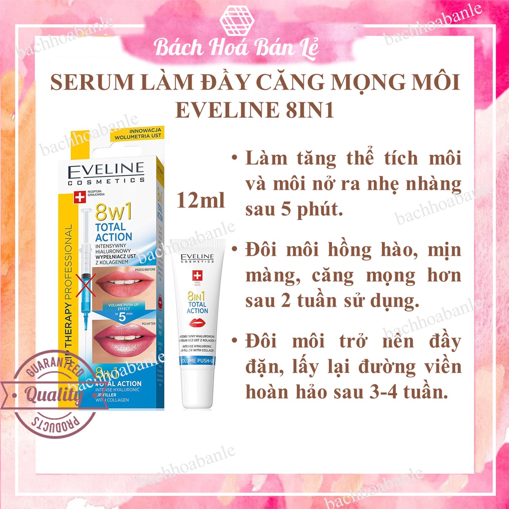 SERUM CĂNG MỌNG MÔI EVELINE 8 IN 1