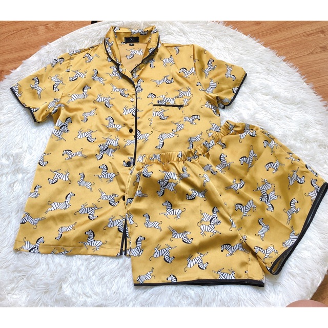 Bộ đồ ngủ Pijama lụa free size