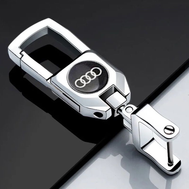 móc chìa khóa ô tô Audi móc khóa hợp kim