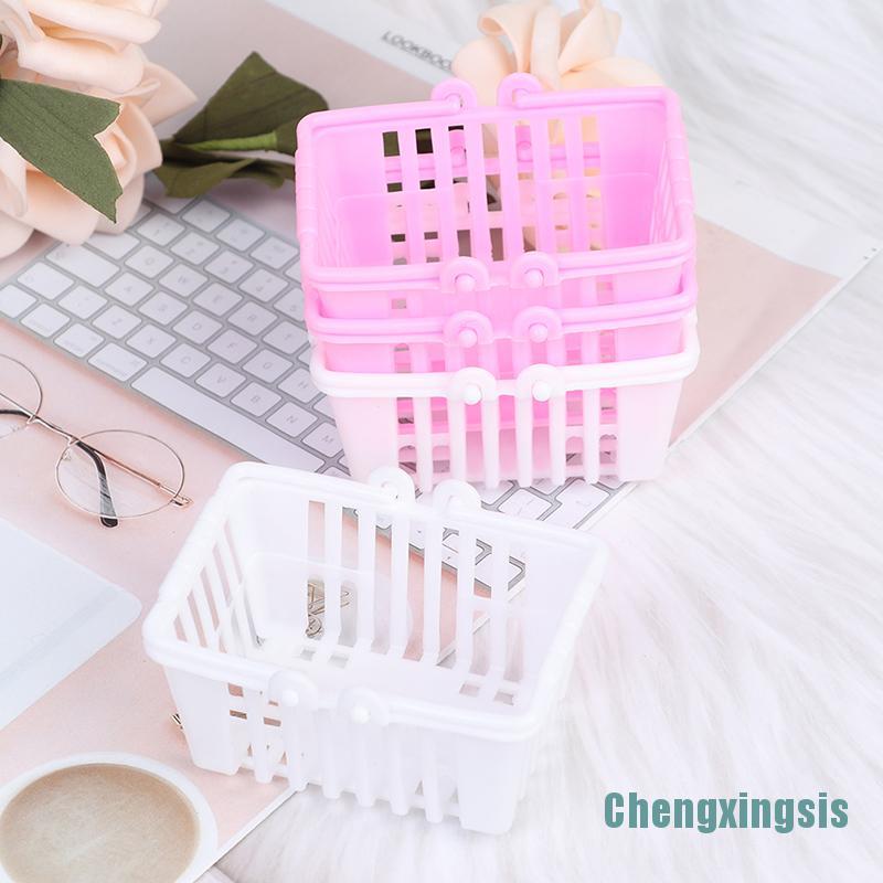 Set 2 Giỏ Đi Siêu Thị Mini Cho Nhà Búp Bê