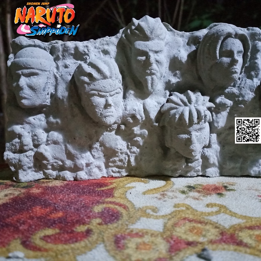 Mô hình điêu khắc Naruto tượng đài làng lá 7 vị Hokage Anime 1604