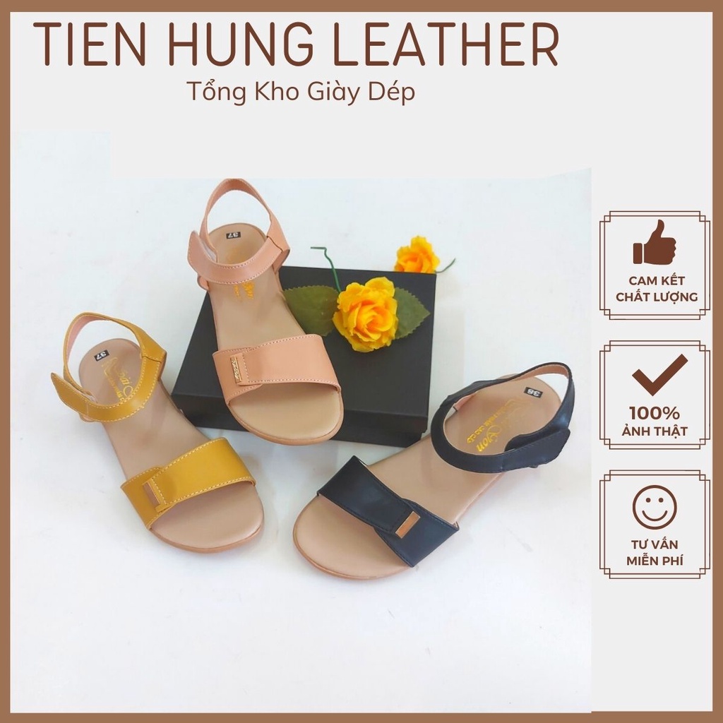 Xăng đan đế bằng quai ngang, dép sandal nữ TH0006