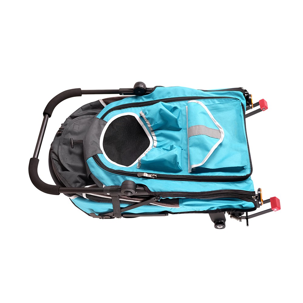 Xe đẩy cho Thú Cưng IBIYAYA  HAPPY PET TRAILER/JOGGER 2.0 (BLUE) (91x62x95cm)