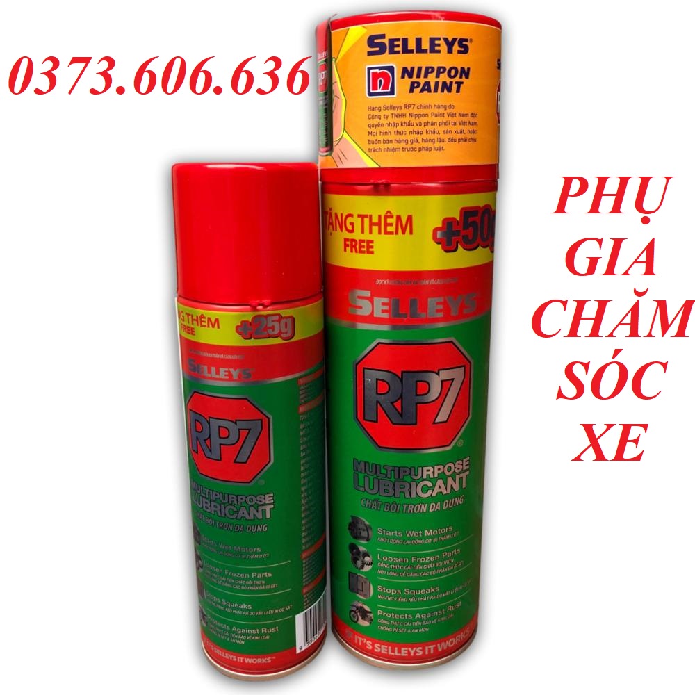 CHAI XỊT  SELLEY RP7 350g XỊT BÔI TRƠN VÀ CHỐNG RỈ SÉT HÀNG CAO CẤP
