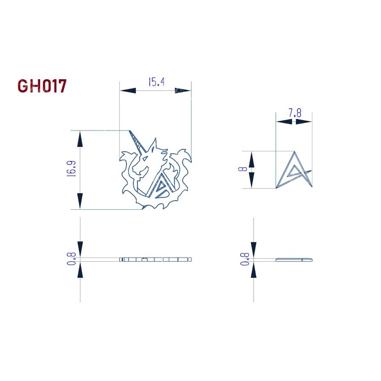 PHỤ KIỆN MOD HD - CHI TIẾT NHỰA IN 3D CÁC LOẠI LOGO CHO GUNDAM