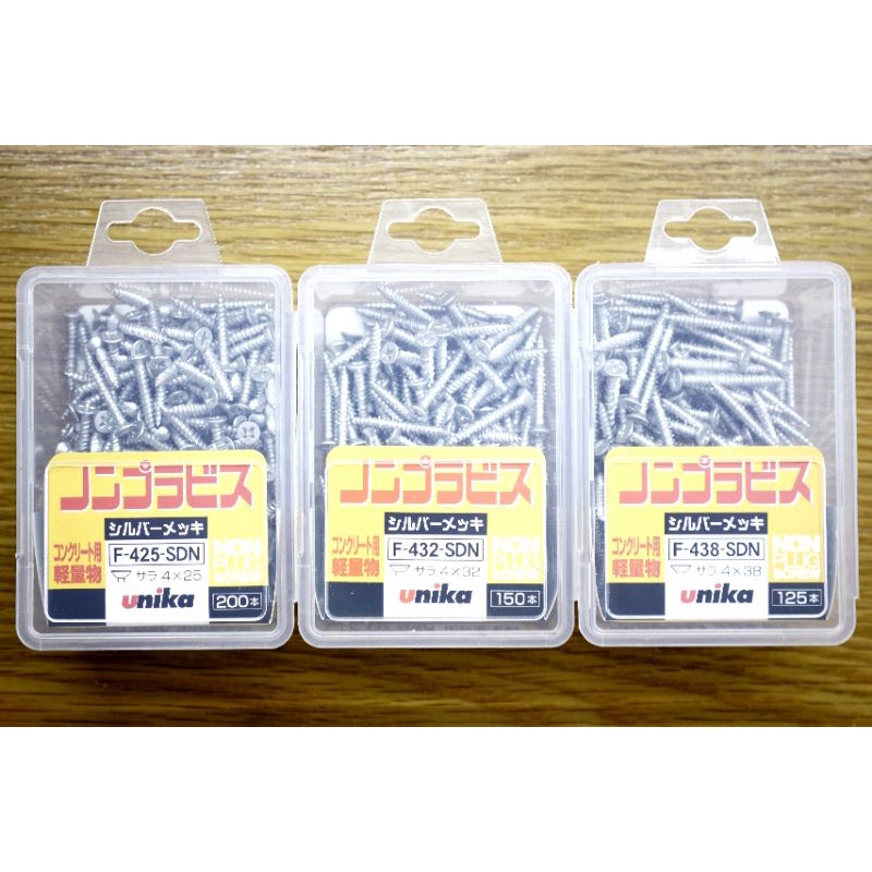 DMTT Hộp Vít 4mm UNIKA  Bắt Tường & Betong Không Cần Tắc Kê Mã F