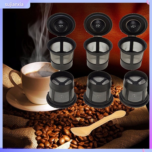 Set 6 Cốc Lọc Chuyên Dụng Dành Cho Máy Pha Cà Phê Keurig K-Cup Kèm Muỗng