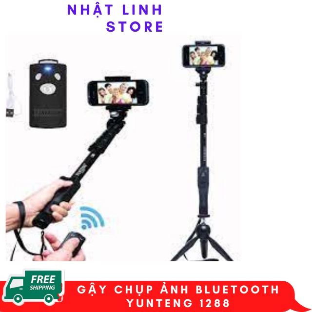 Gậy Tự Sướng,Gậy chụp ảnh bluetooth Yunteng 1288.Hàng xịn loại 1 .