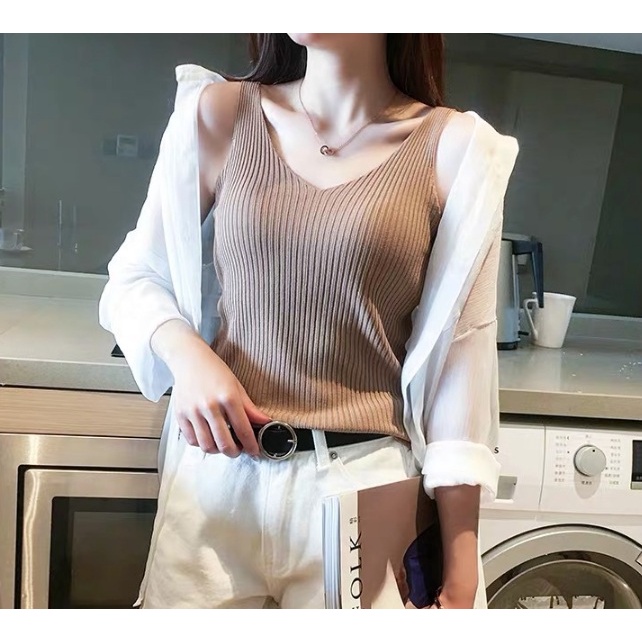 [CAO CẤP] Áo len 3 lổ cổ tim C156 mềm mại co dãn sang trọng