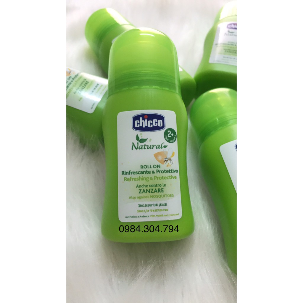 Lăn chống muỗi Chicco 60ml 2M+ chính hãng mẫu mới (LĂN ĐA NĂNG XUA MUỖI)