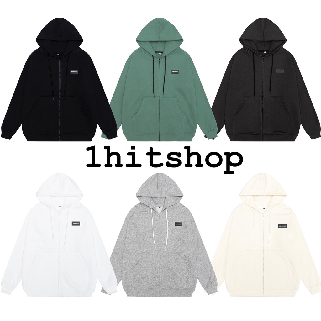 Áo KHOÁC Hoodie SOMEWHAT 6 Màu Nam Nữ Ulzzang Unisex 1hitshop