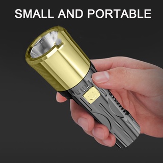 Đèn Pin LED Mini Siêu Sáng 2 Màu Cam