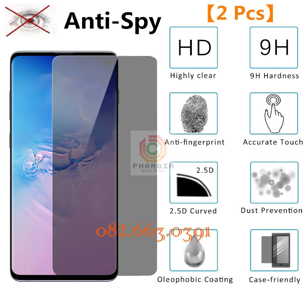 Dán cường lực chống nhìn trộm Xiaomi Mi 9t (k20)/ 9t pro (k20 pro)/ 9 / 9se / 9 pro / 9 lite / Pocofone F1 dẻo nano