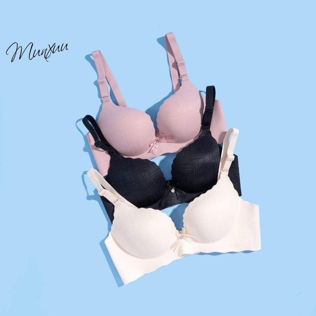 Áo lót đúc su không gọng đệm nâng ngực tạo khe quyến rũ - MUNXUU AV03