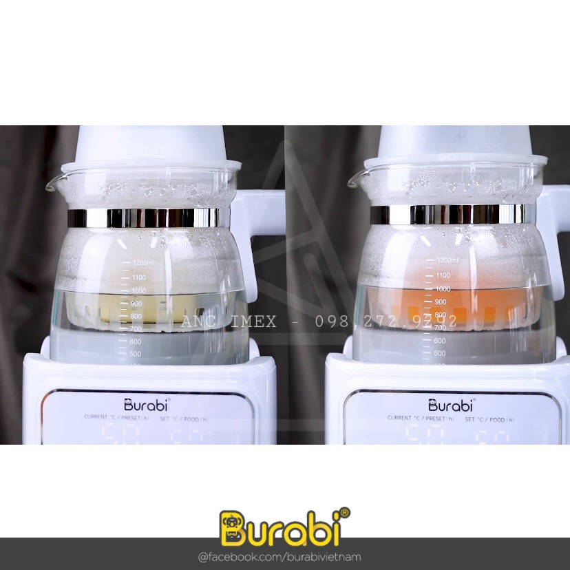 Phụ kiện ấm đun nước đa năng thông minh Burabi