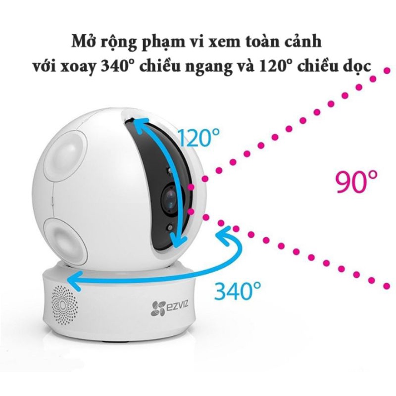 Camera không dây Wifi EZVIZ C6CN 720P (CS-CV246 720P) - Hàng Chính Hãng