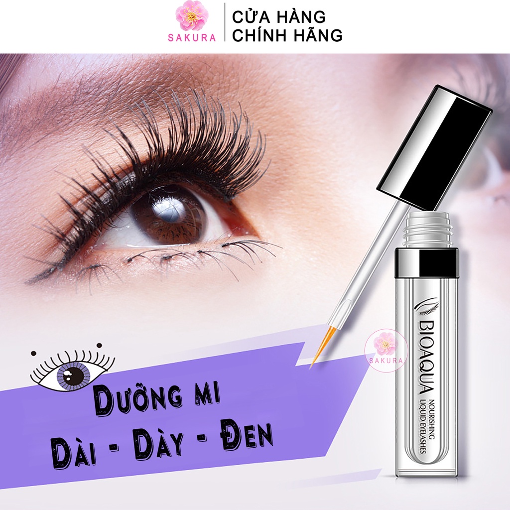 Serum dưỡng mi BIOAQUA Tinh chất dưỡng mi dài và dày tiện lợi nội địa trung SAKURA 7ml