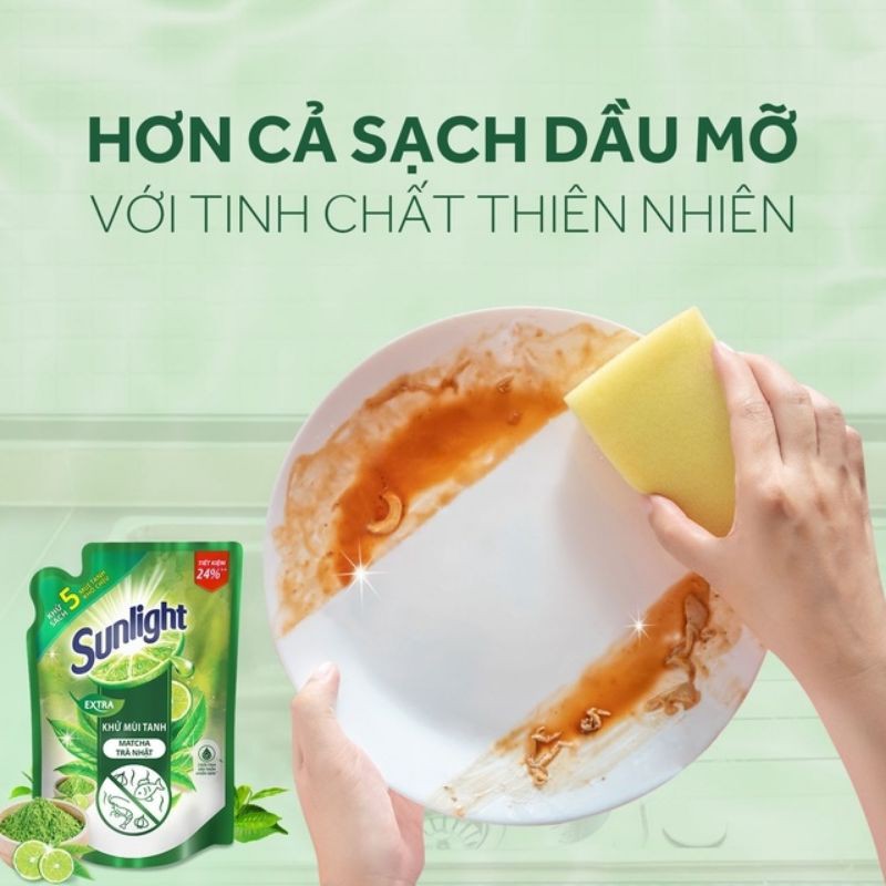 Nước rửa chén Sunlight thiên nhiên túi 2.1 kg