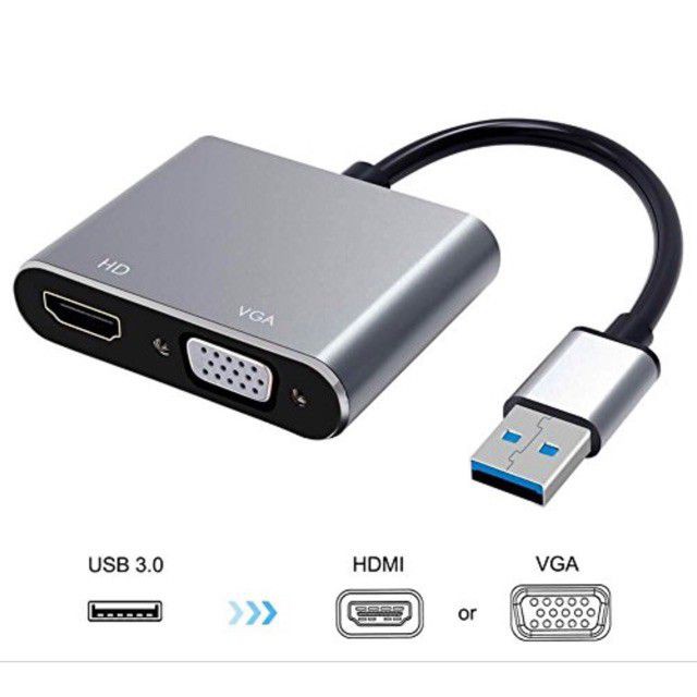 CÁP CHUYỂN USB 3.0 TO VGA/HDMI