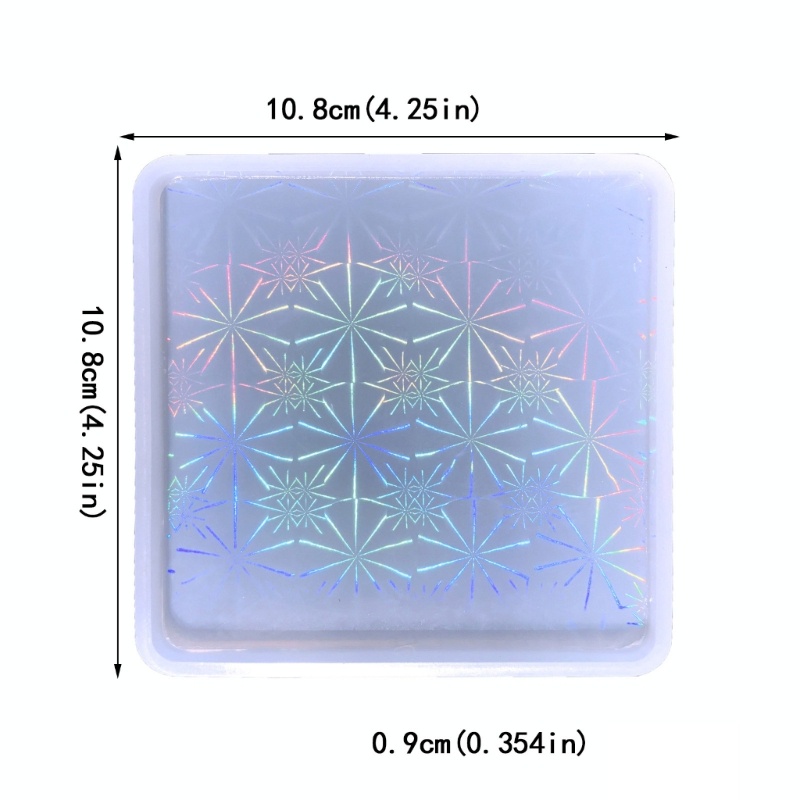 Khuôn Silicone Làm Đế Lót Ly Hình Vuông Tiện Dụng