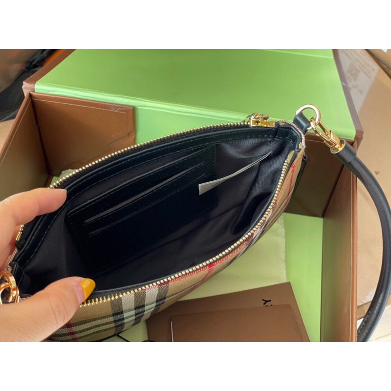 Túi xách bbr kẹp nách dáng thuyền sz 20 hàng siêu nét