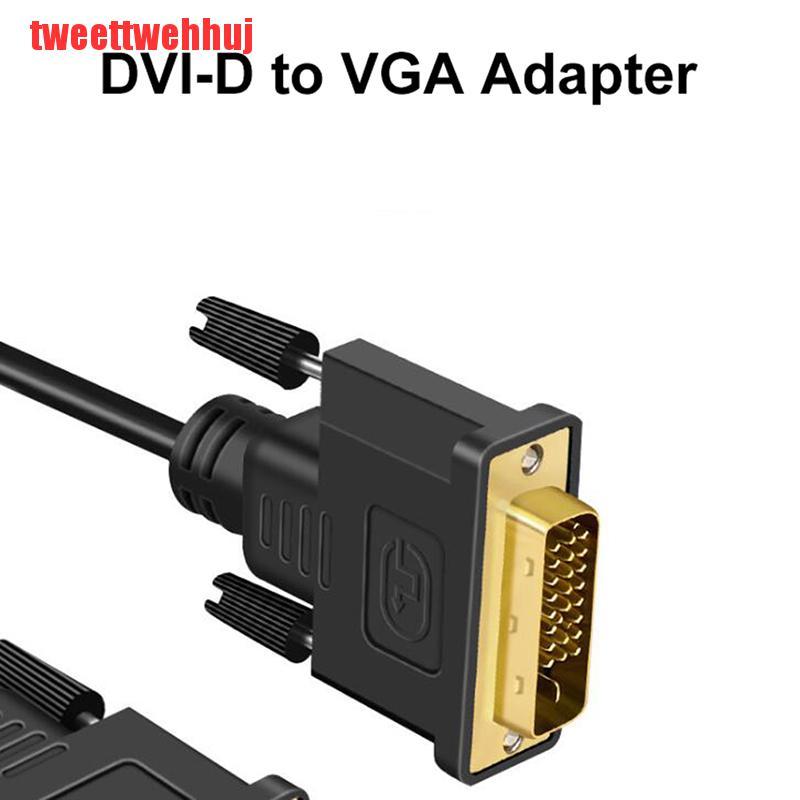 Cáp Chuyển Đổi Video Dvi D 24 + 1 25 Pin Sang Vga 1080p