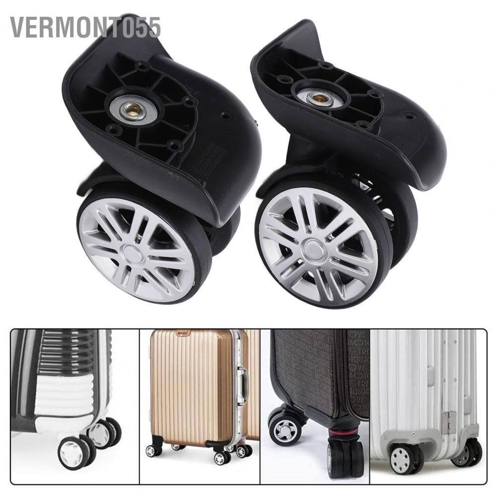 Vermont055 1 Pair A65 Luggage Replacement Wheels Mute Swivel Suitcase Caster Repair Parts