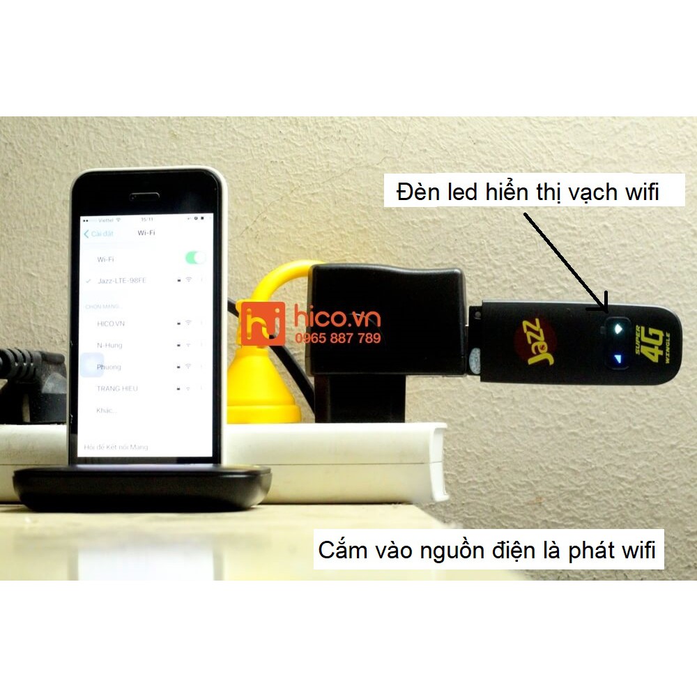USB PHÁT WIFI 3G 4G Rs800w JAZZ W02-LW43 E8231- SỬ DỤNG ĐƠN GIẢN