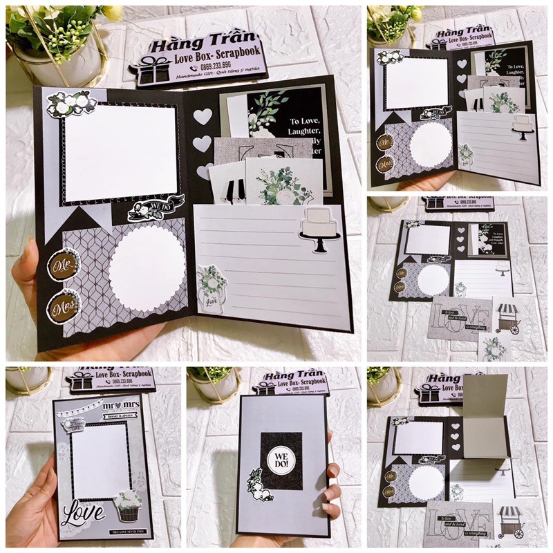 Thiệp ảnh handmade (tặng in 8 hình)
