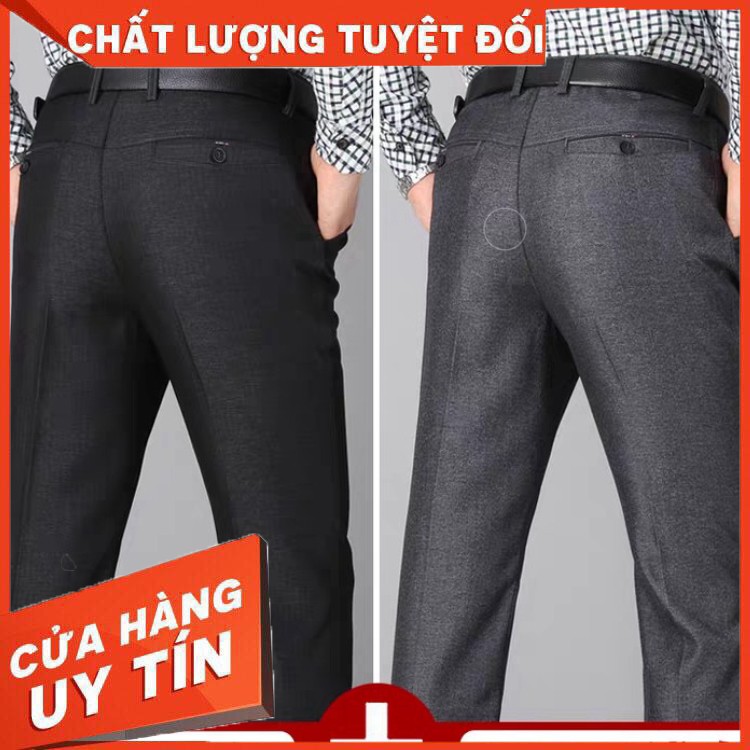 Quần Tây nam trung niên dáng suông, ống rộng ( chất đẹp, nhiều màu) - Hàng nhập khẩu