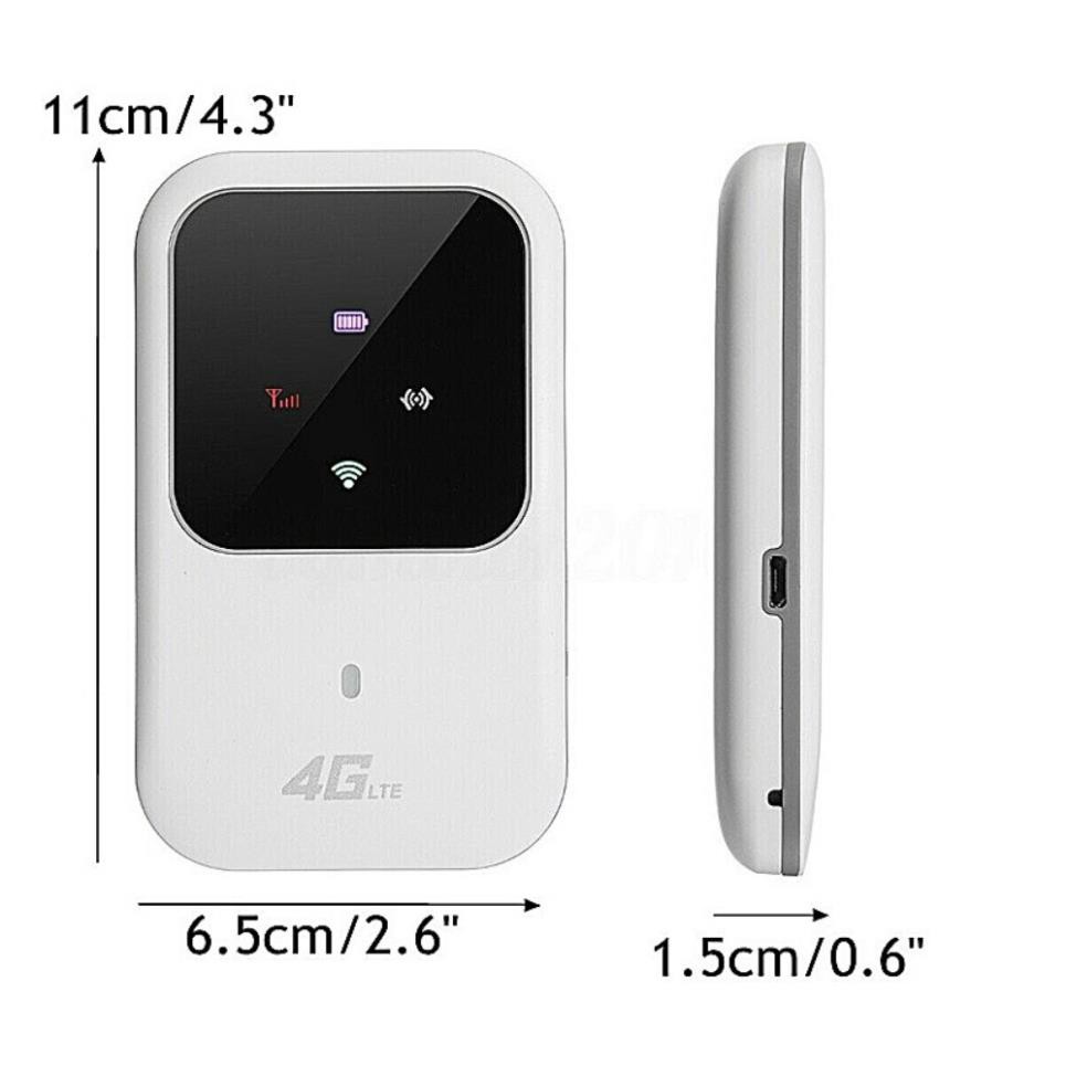 Cục phát wifi 4G tốc độ cao -Phát wifi từ sim 3G 4G siêu tốc cực nhanh- Màn hình LED hiển thị thông minh và Pin cực trâu