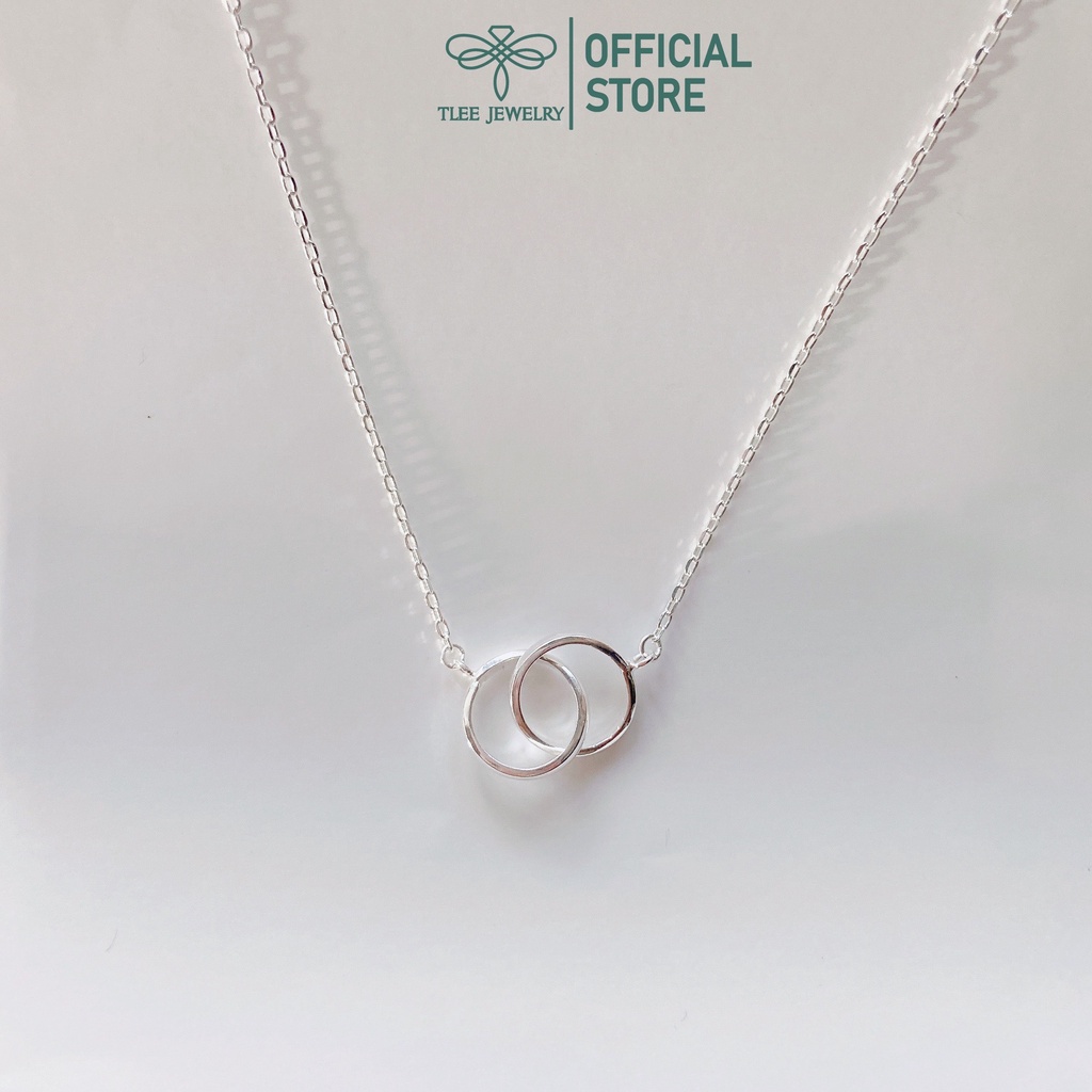 Dây chuyền bạc nữ TLEE mẫu hình khối tròn lồng ghép cá tính TleeJewelry D0205