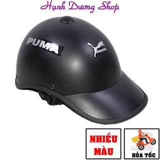 [Dán logo ngẫu nhiên] Nón bảo hiểm nam mỏ kết lưỡi trai gọn nhẹ thời trang, mỏ kết dài che nắng tốt