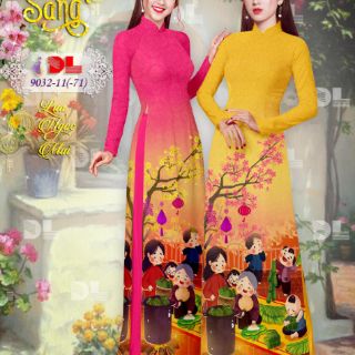 Vải áo dài Tết